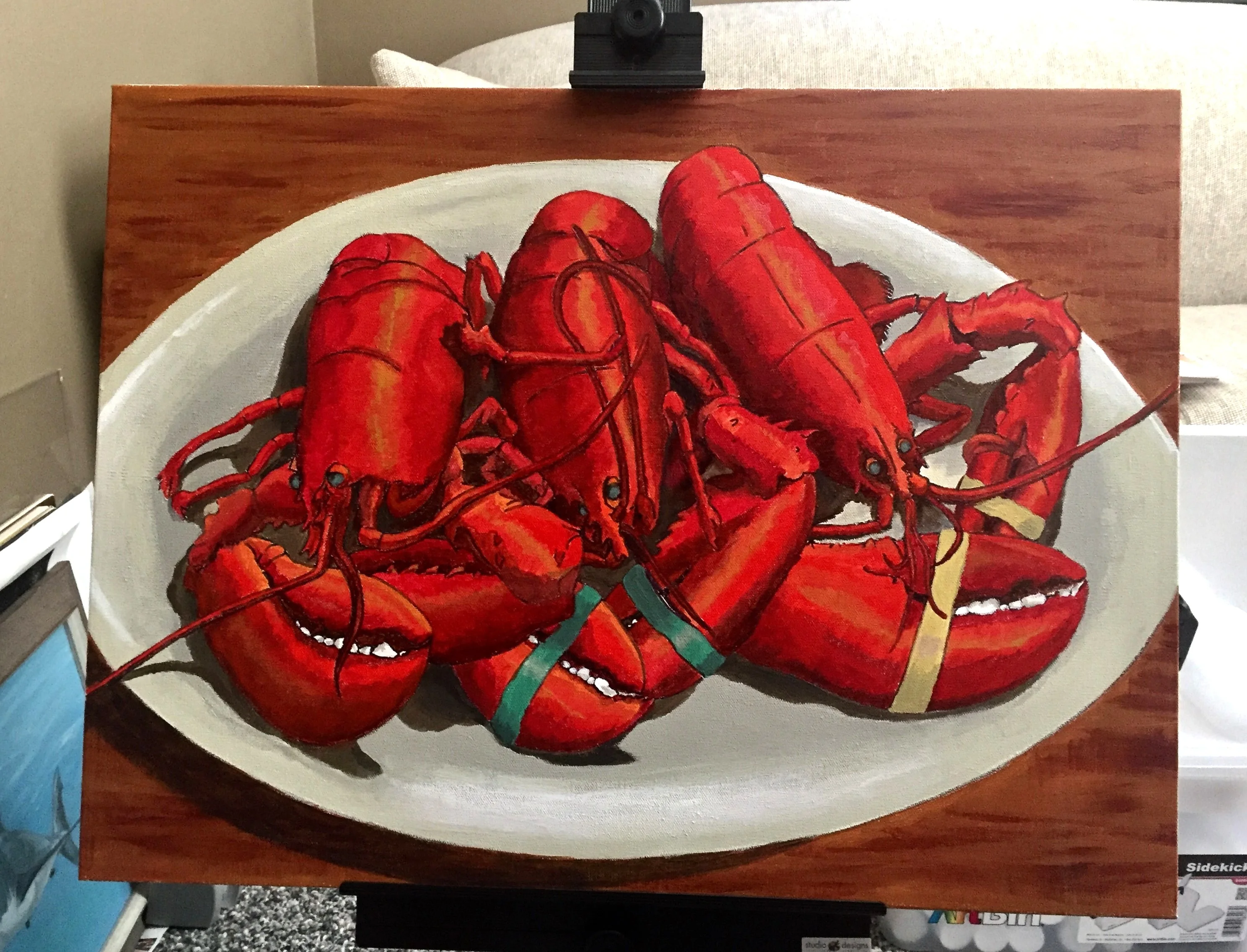 Lobster painting